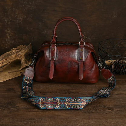 Brown Leather Vintage Bag