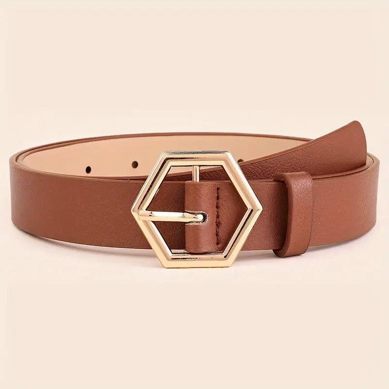 Fine line - Classic ladies' belt made from genuine leather