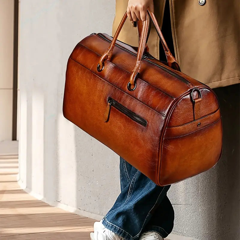 Genuine Leather Women's Retro Crossbody Bag